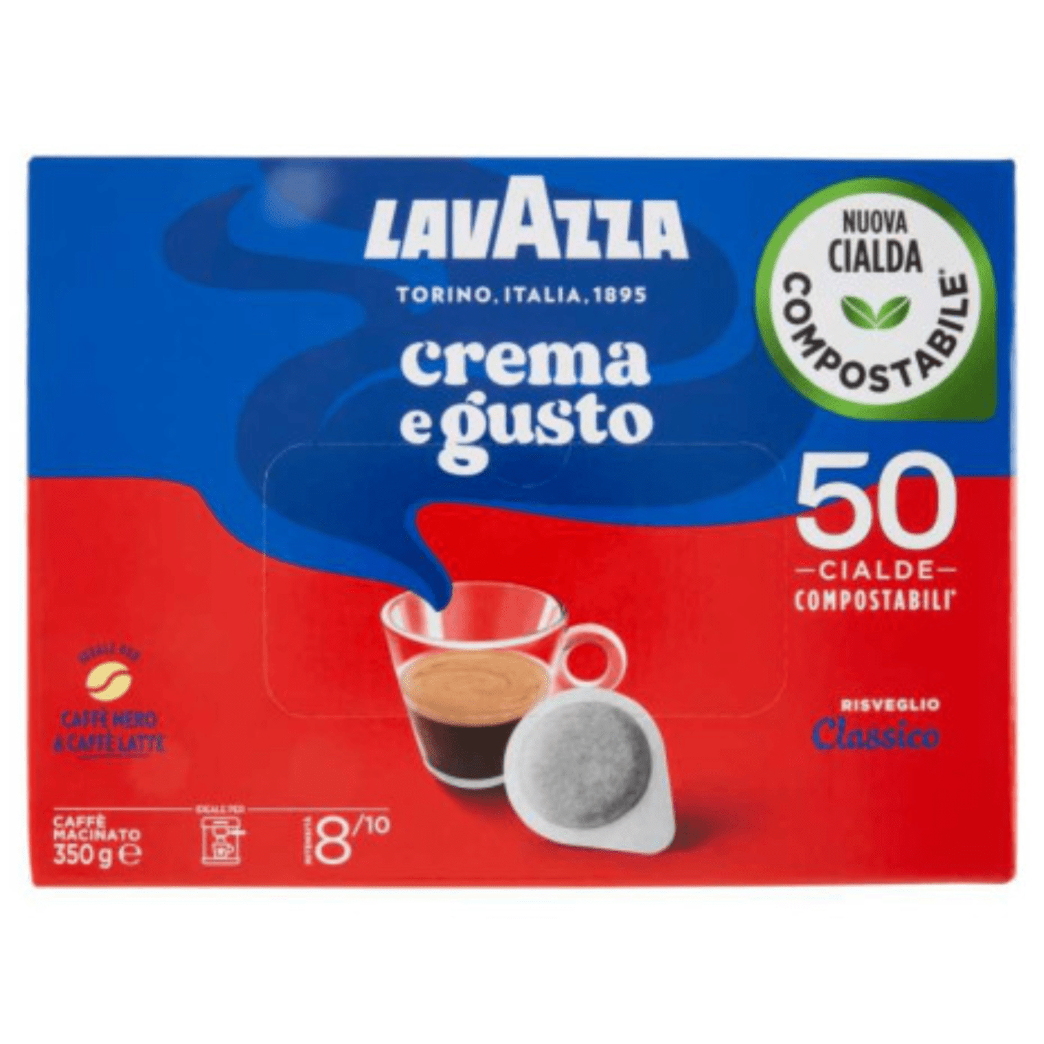 Кутия с 50 капсули Lavazza Crema e Gusto Classico