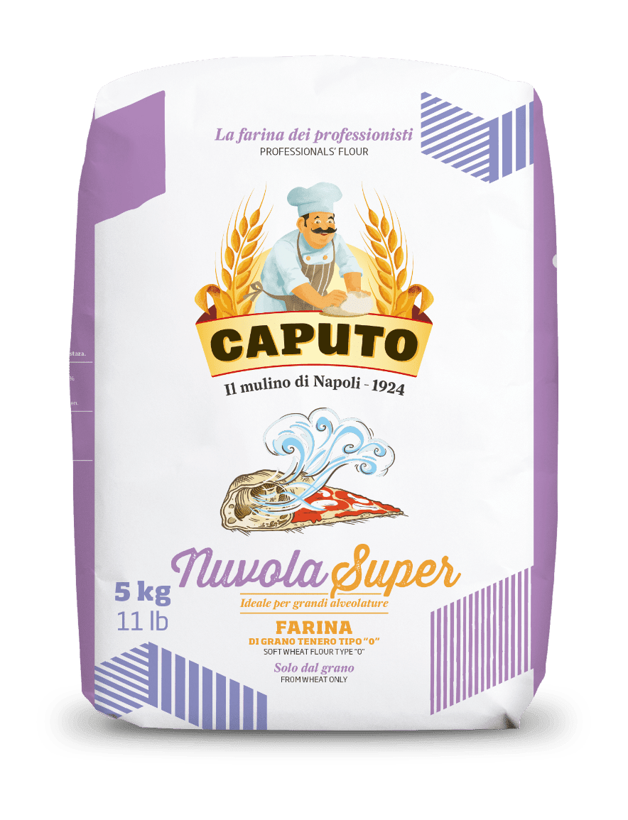 Caputo Nuvola Super Брашно Мека Пшеница 5 кг – италианско брашно за пухкава и хрупкава пица и хляб.