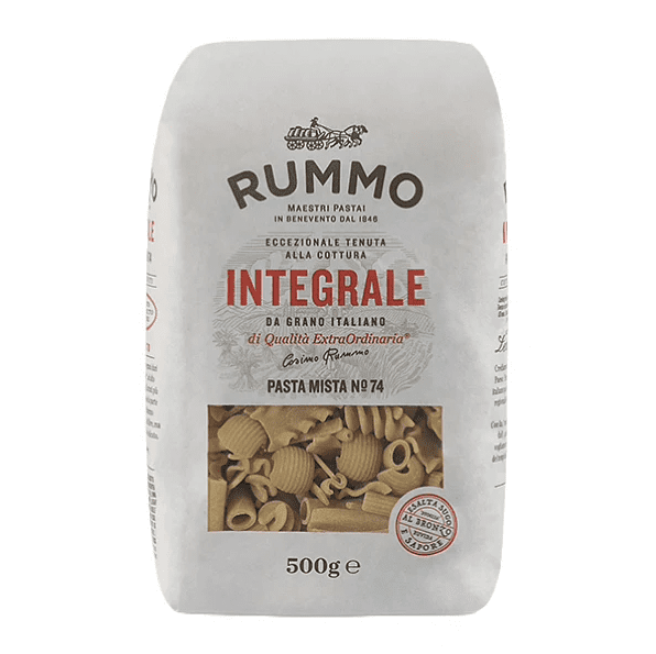 Пакет пълнозърнеста паста микс Rummo №74 500 г – микс от различни форми пълнозърнеста италианска паста