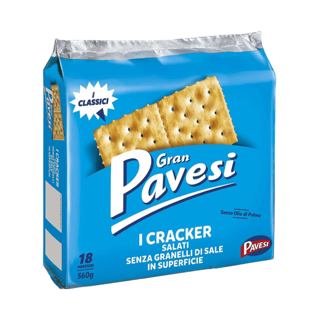 520041.png Голяма опаковка крекери GranPavesi с фина сол – хрупкави и златисти италиански бисквити 560 г