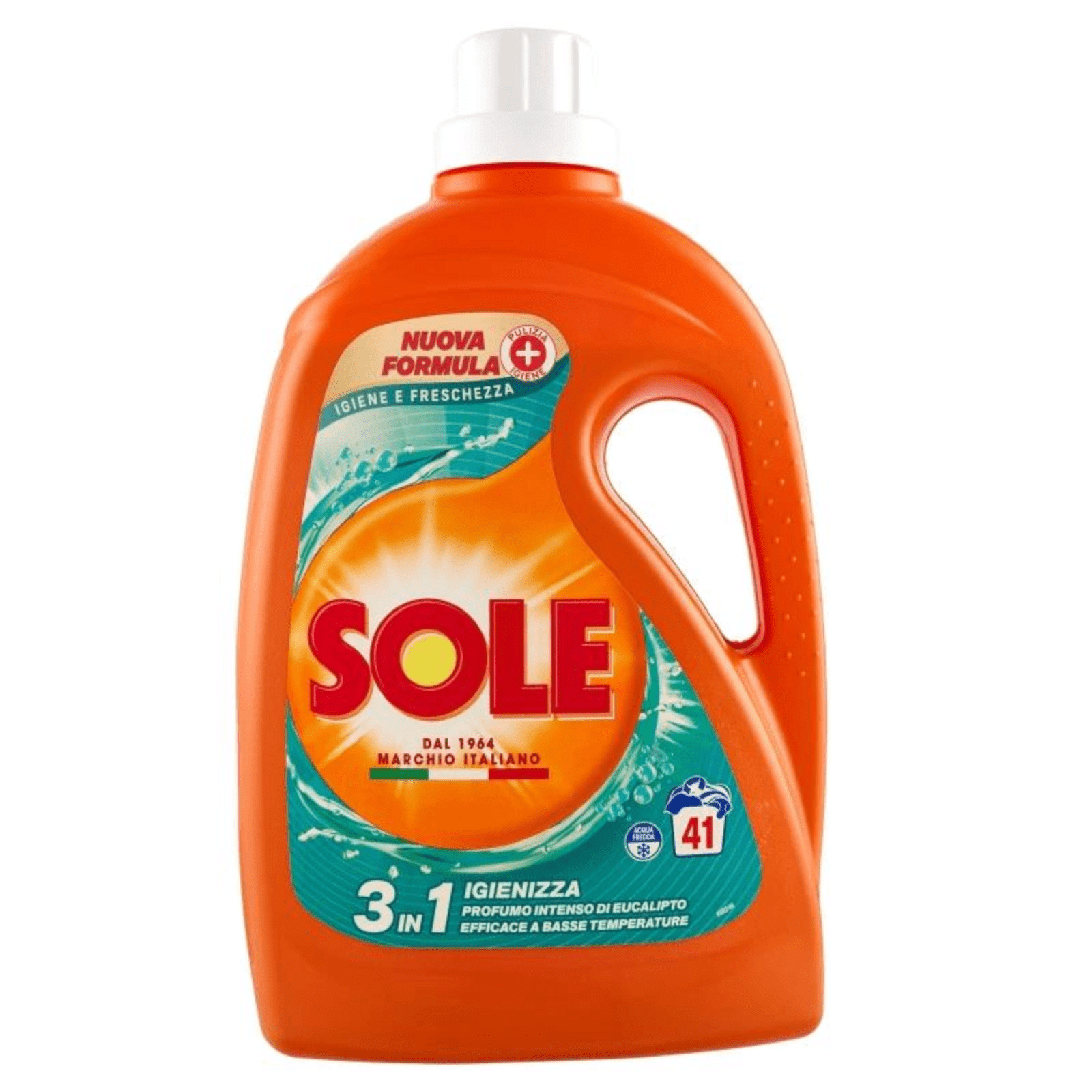 Бутилка течен перилен препарат Sole с хигиенен добив, 1.845 литра.