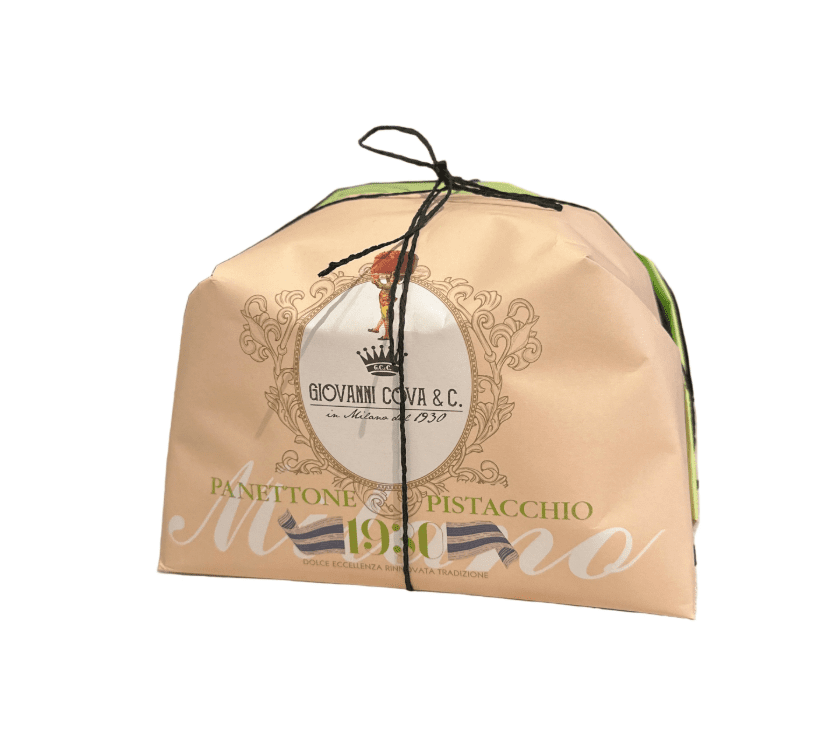 Италиански Панетоне с Pistacchio, покрит с тъмен шоколад 1000 г