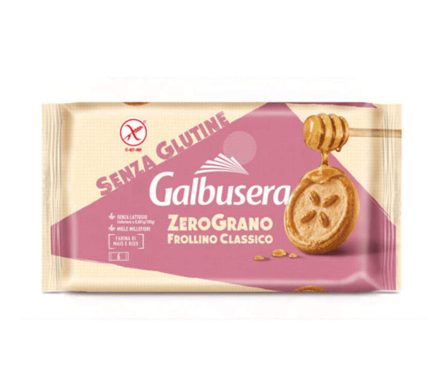 Бисквити Galbusera Zerograno Frollino Classico Без Глутен 220 г