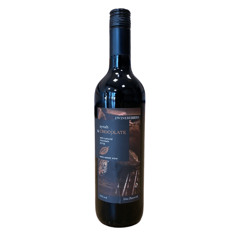 Ароматизирана Винена Напитка Wineberries Unfiltered Сира и Шоколад 0,750 л