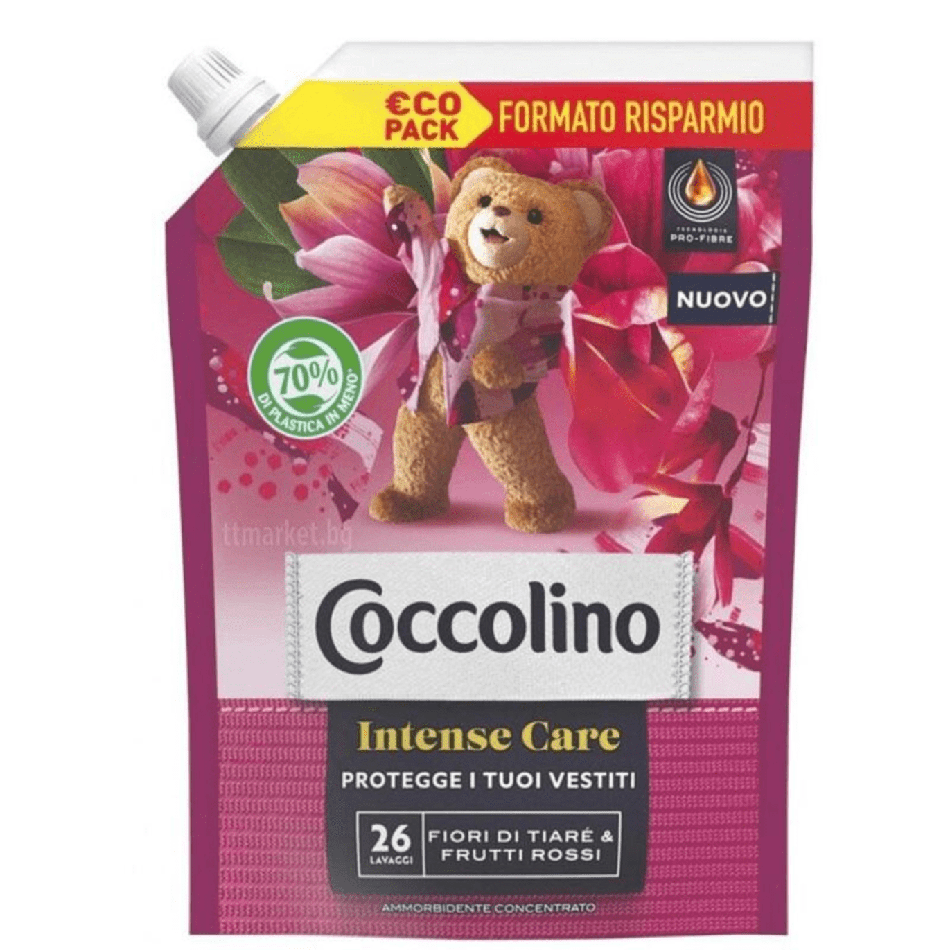 Плик омекотител Coccolino 26 пранета – тиаре и червени плодове