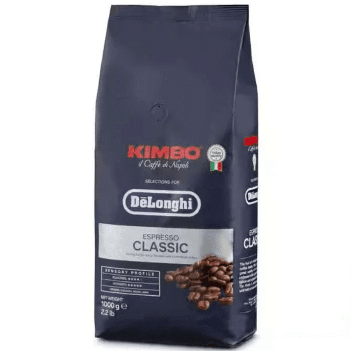 1634.png Пакет мляно кафе на зърна Kimbo De’Longhi Espresso Classic 1 кг – духът на Неапол в зърна.