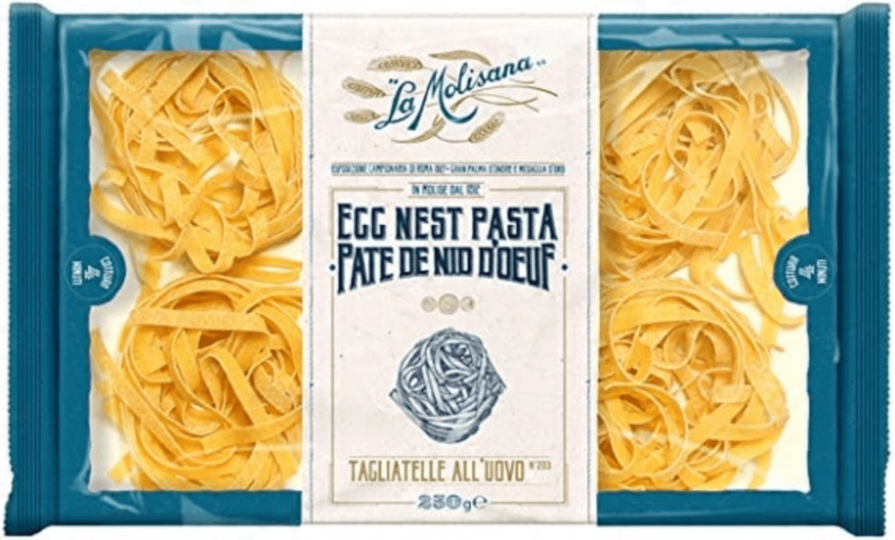 Опаковка талиатели с яйца La Molisana 250 г – традиционна италианска паста.