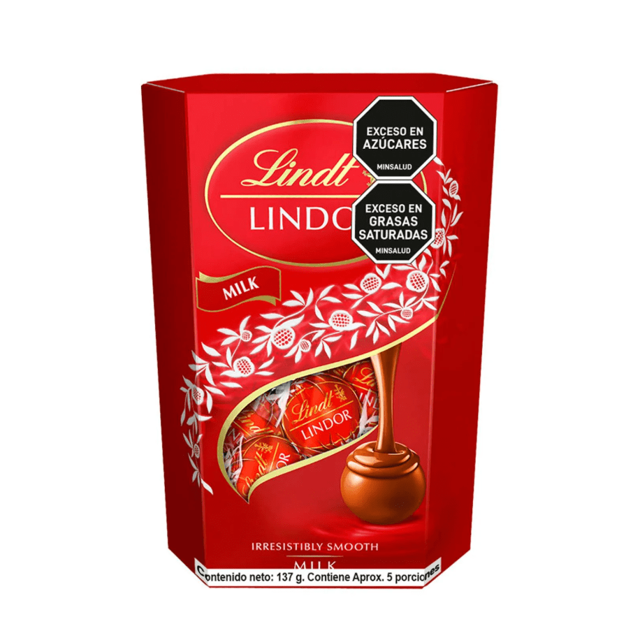 Lindor Cornet бонбони 137 г с млечен шоколад и кремообразен пълнеж.