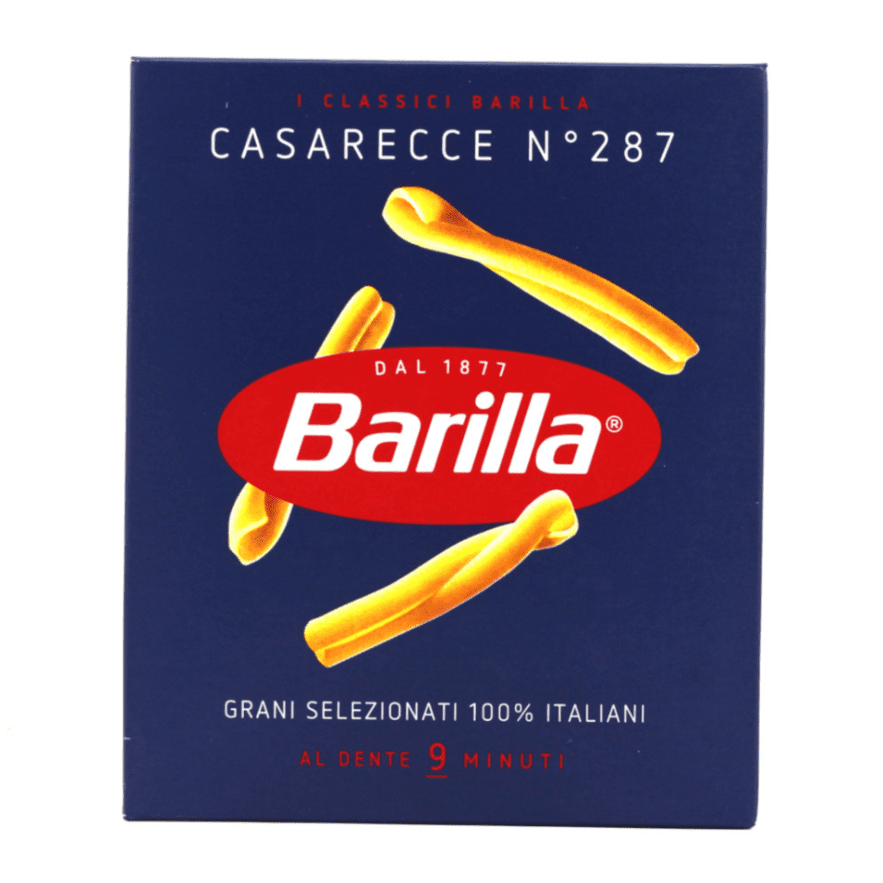 Опаковка паста Barilla казарече №287 500 г – усукана италианска форма, подходяща за сосове