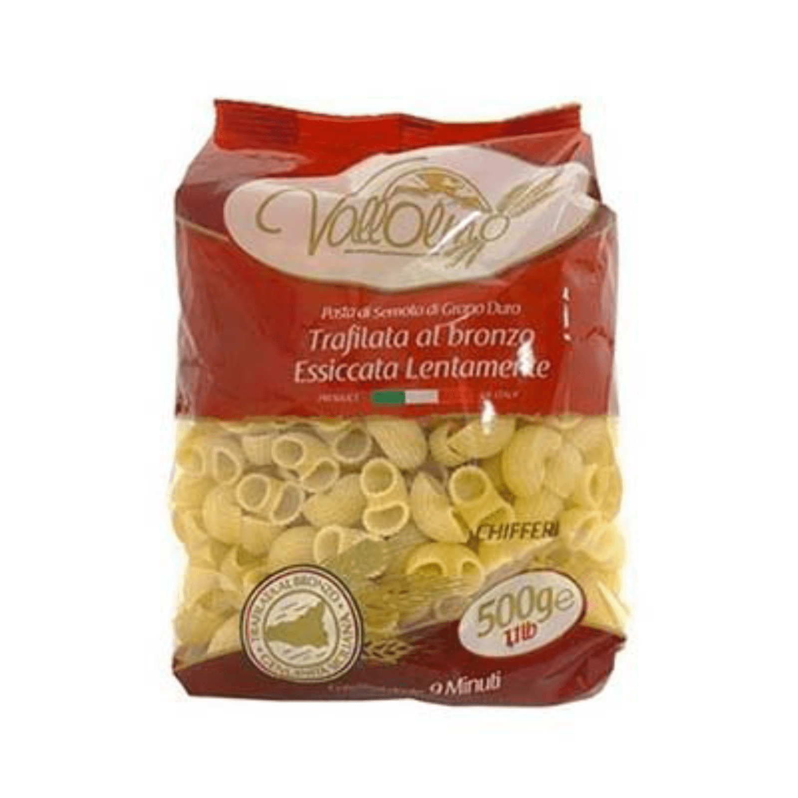 440169.png Опаковка Vallolmo паста кифери 500 г с видима извита форма.