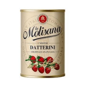 4597 Консерва 400 г с бели, цели домати Molisana в доматен сок – италианско качество от регион Пулия.