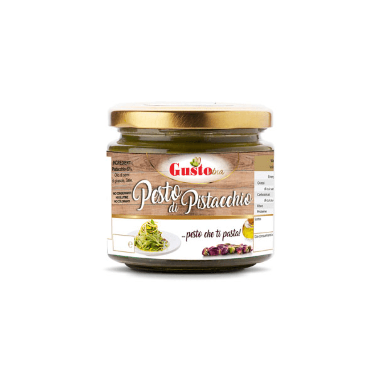 Стъклен буркан 190 г Etna песто с шамфъстък