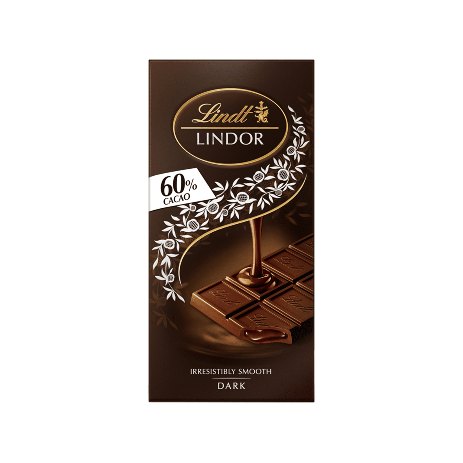 510.png Таблет тъмен шоколад Lindor Dark 60% какао 100 г с фин пълнеж и елегантна опаковка.
