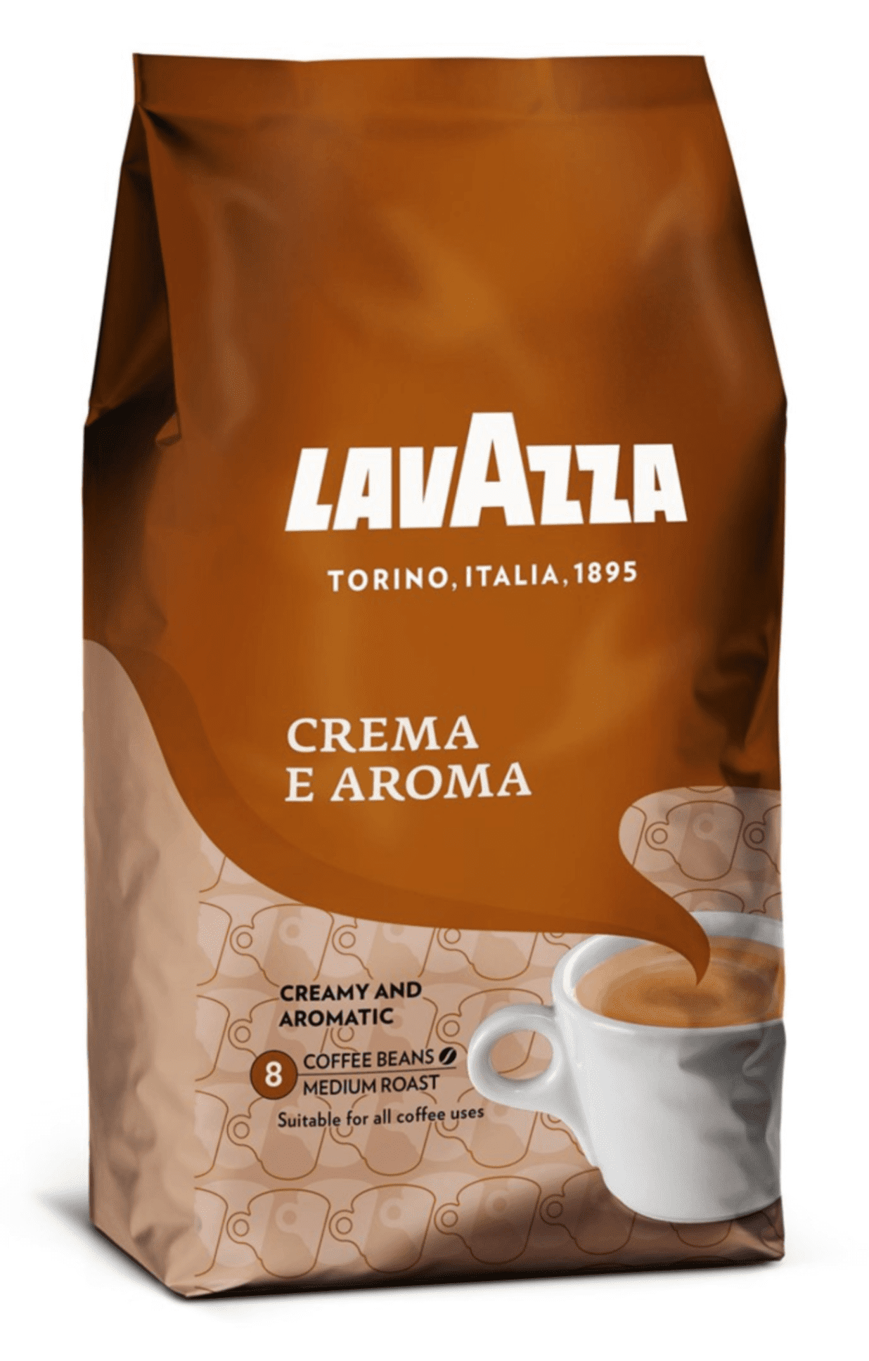 Опаковка 1 кг кафе на зърна Lavazza Crema e Aroma