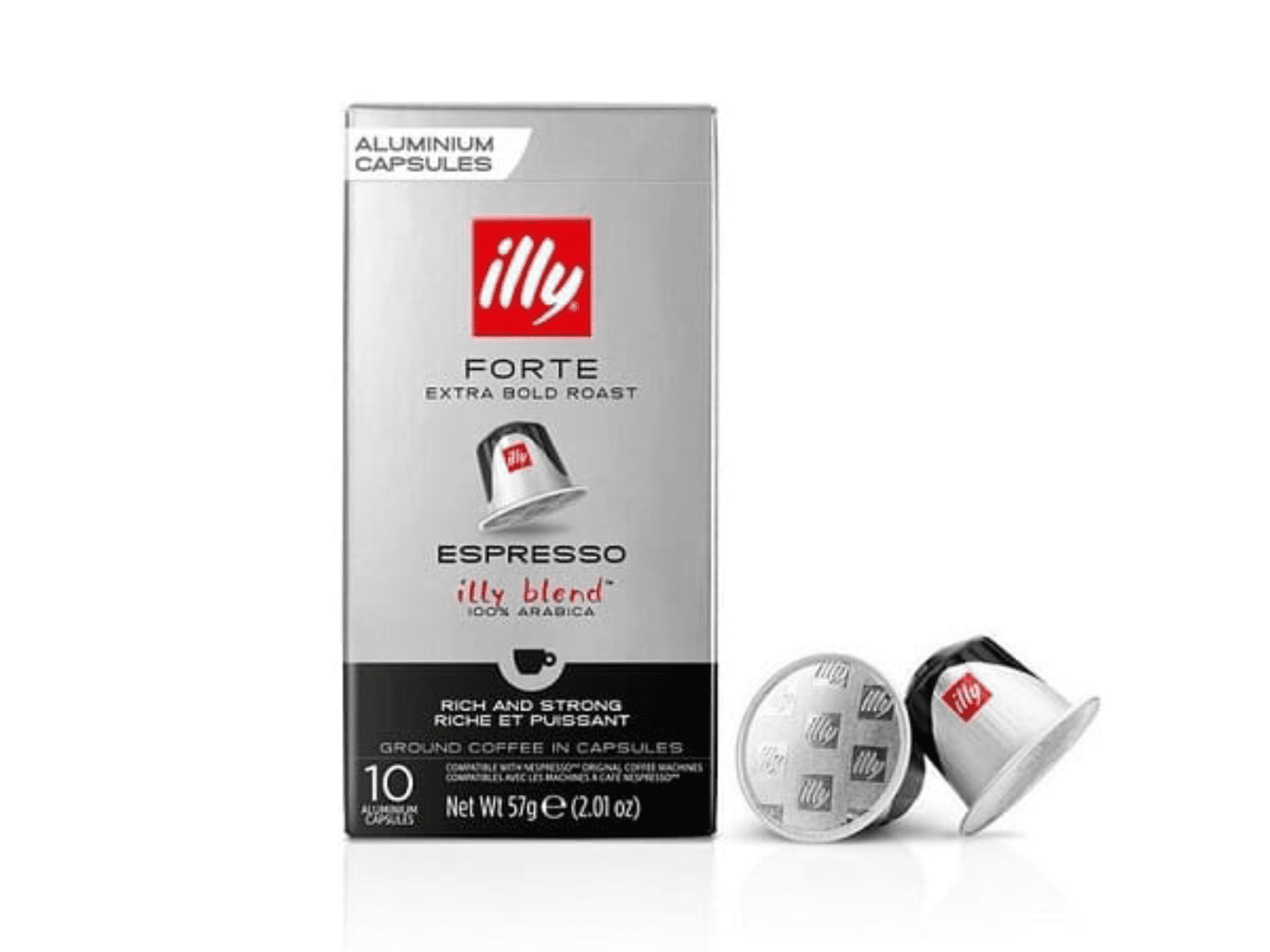 510130.png Кутия с 10 кафе капсули Illy Forte, съвместими с Nespresso, с тъмно опаковане