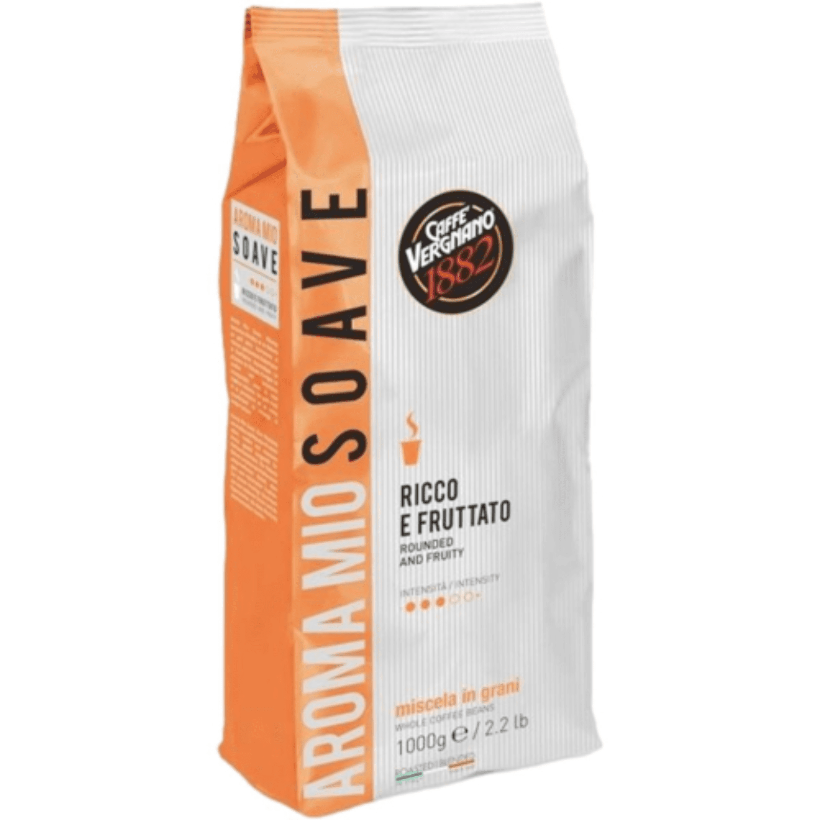 5158.png Пакет кафе на зърна Vergnano Aroma Mio Soave 1 кг – меко и деликатно кафе с лек вкус