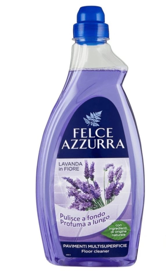 Бутилка Felce Azzurra препарат за под с аромат на лавандула, 1 литър.