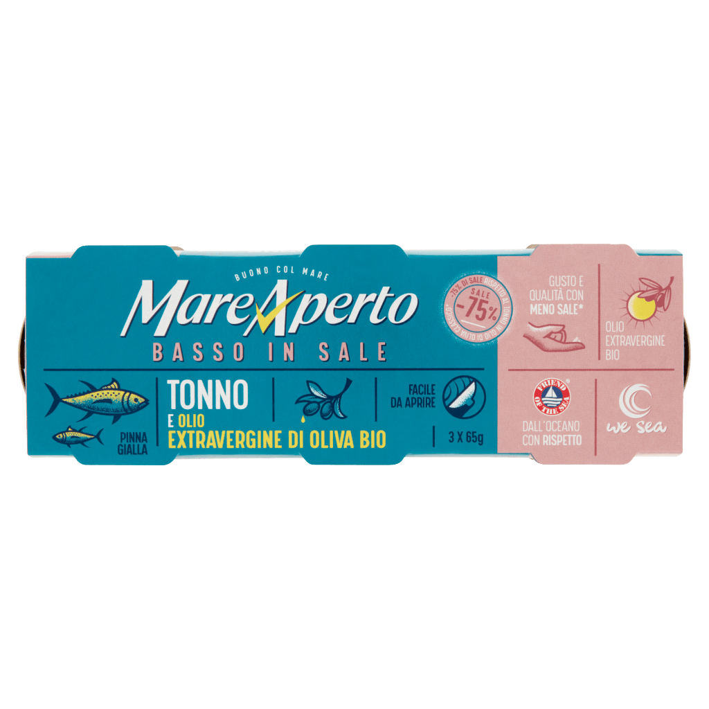 932 Консерва Mare Aperto риба тон в собствен сок и сол 165 г – идеална за здравословни и свежи ястия.