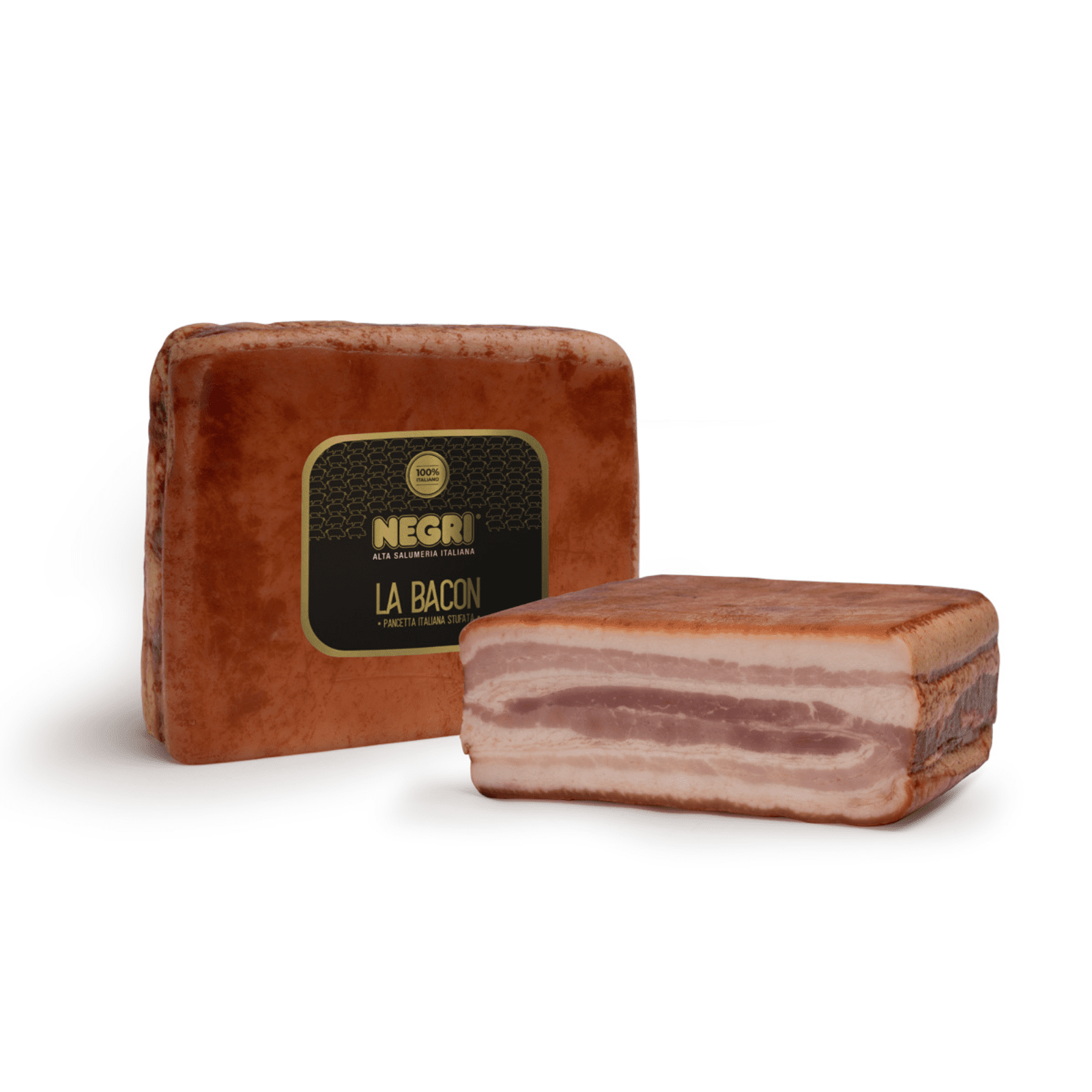 2588.png Опаковка Negri Бекон на плоча – сочен пушен бекон за приготвяне.
