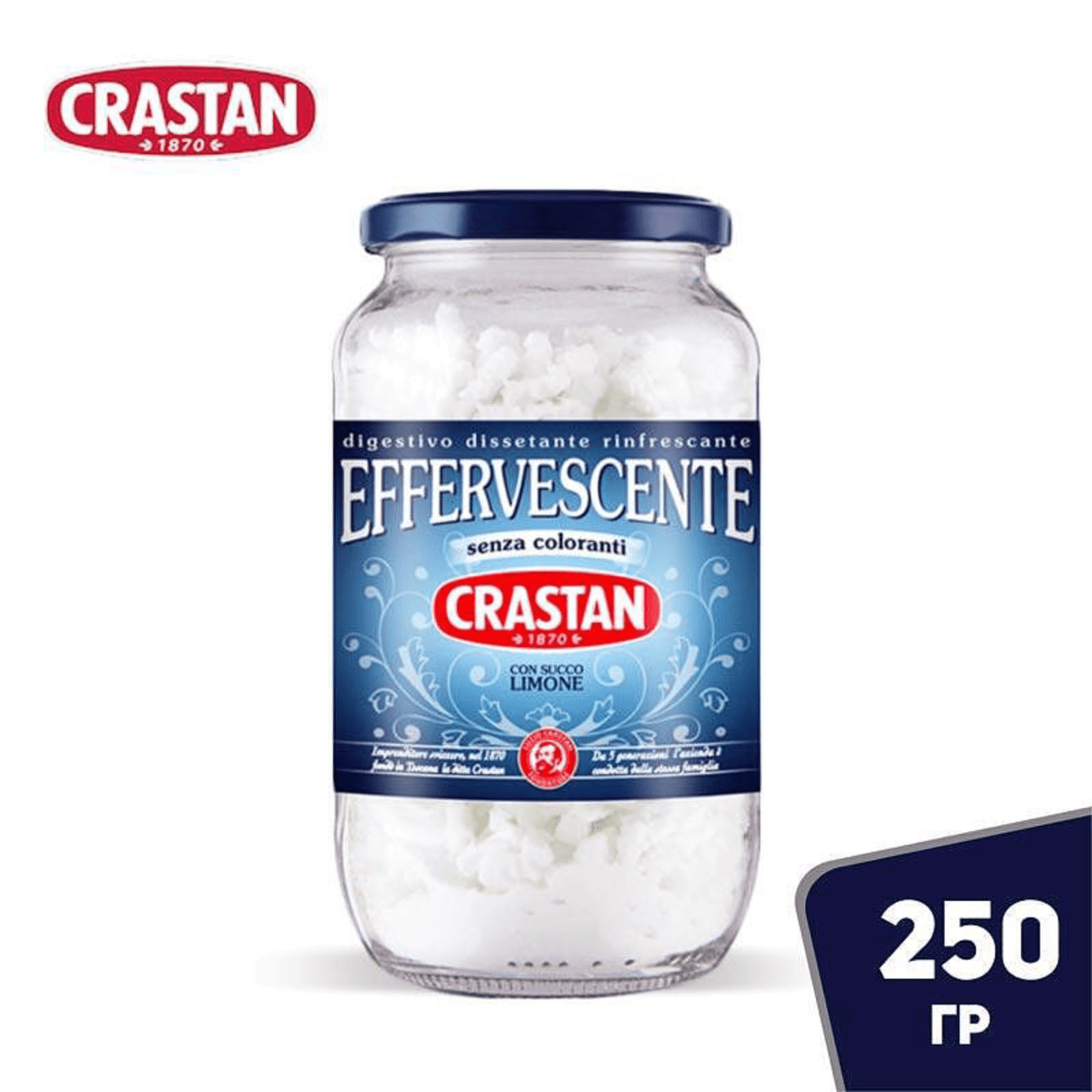 610104.png Буркан 250 г сода бикарбонат Crastan – за пиене и готвене, произведена в Италия